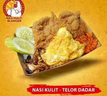 Nasi kulit – Telor dadar